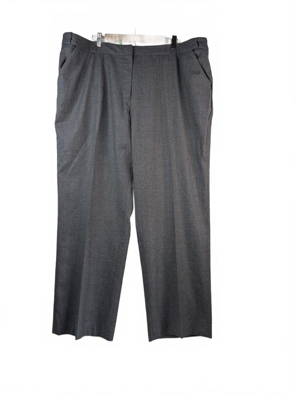 Lands' End Wool-fully lined- Gray Dress Trousers Size 22W
